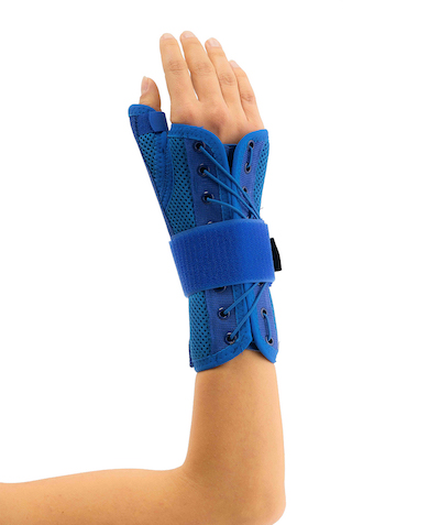 Statik Başparmak Destekli El Bilek Splinti Mavi Bedensiz (Airtex Kumaş)